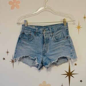 Levi's Light Blue Jean Shorts